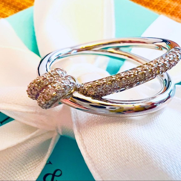 ❌❌SOLD ❌❌Authentic Tiffany double knot 18k white gold ♥️ - Picture 12 of 12